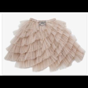 nununu x tutu du monde tulle skull skirt girls size 3-4
